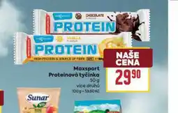 Billa Maxsport proteinová tyčinka nabídka