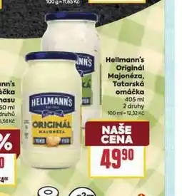 Billa Hellmann´s tatarská omáčka, majonéza nabídka
