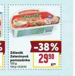 Billa Zálesák zeleninová pomazánka nabídka