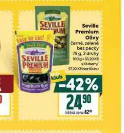 Billa Seville premium olivy nabídka
