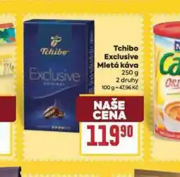 Billa Tchibo exclusive mletá káva nabídka