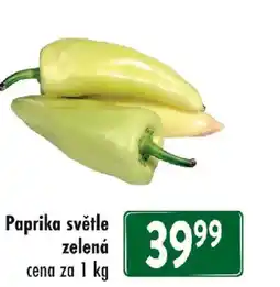 Qanto Paprika světle zelená nabídka
