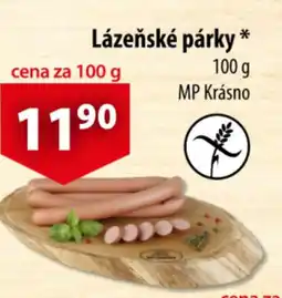 CBA Lázeňské párky nabídka
