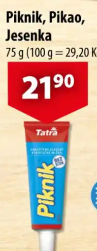 CBA Piknik, Pikao, Jesenka nabídka