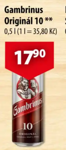 CBA Gambrinus Originál 10 nabídka
