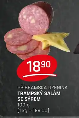 Flop Příbramská Uzenina Trampský salám se sýrem nabídka