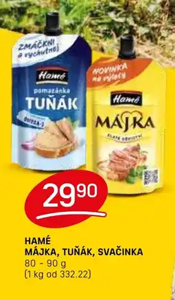 Flop HAMÉ Májka, tuňák, svačinka nabídka