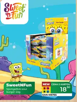 Tamda Foods SweetNFun SpongeBob sour burger nabídka