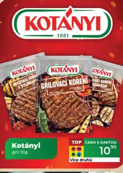 Tamda Foods Kotányi gril nabídka