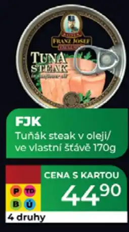 Tamda Foods FJK Tuňák steak v oleji/ ve vlastní šťávě nabídka