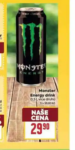 Billa Monster energy drink nabídka