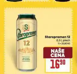 Billa Pivo staropramen 12 nabídka
