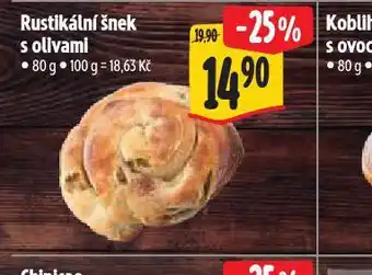 Albert Rustikální šnek s olivami nabídka