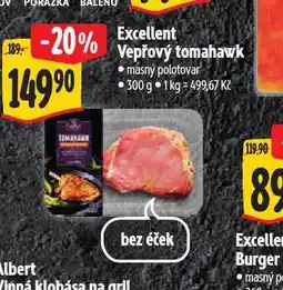 Albert Excellent vepřový tomahawk nabídka