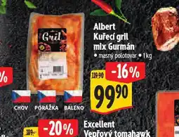 Albert Kuřecí gril mix gurmán nabídka
