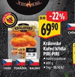 Albert Královské kuřecí křídla piri-piri nabídka