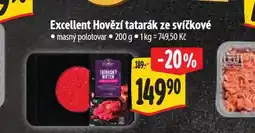 Albert Excellent hovězí tatarák ze svíčkové nabídka