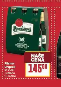 Billa Pivo pilsner urquell nabídka