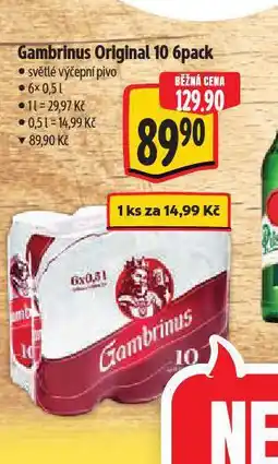 Albert Pivo gambrinus originál 10 nabídka