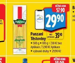 Albert Panzani těstoviny nabídka