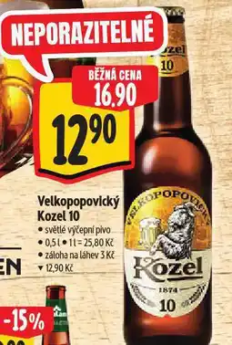 Albert Pivo velkopopovický kozel 10 nabídka