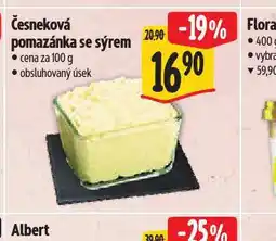 Albert Česbeková pomazánka se sýrem nabídka