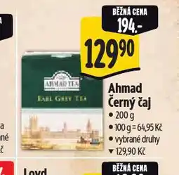 Albert Ahmad černý čaj nabídka