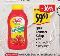Albert Spak gourmet kečup nabídka