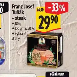 Albert Franz josef tuňák - steak nabídka