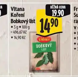 Albert Vitana koření bobkový list nabídka