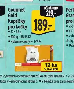 Albert Gourmet gold kapsičky pro kočky nabídka