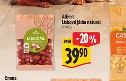 Albert Lísková jádra natural nabídka