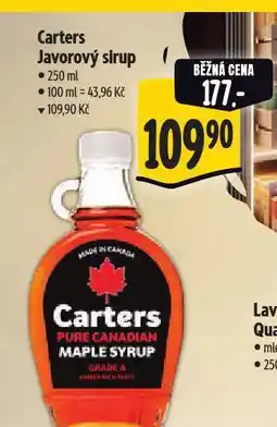 Albert Catres javorový sirup nabídka