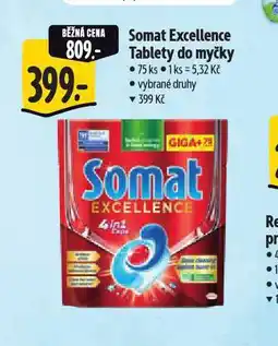 Albert Somat excellence tablety do myčky nabídka