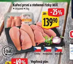 Albert Kuřecí prsní a stehenní řízky mix nabídka