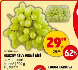 Penny Market HROZNY RÉVY VINNÉ BÍLÉ bezsemenné balené, 500 g nabídka
