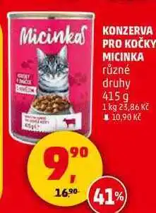 Penny Market KONZERVA PRO KOČKY MICINKA různé druhy, 415 g nabídka