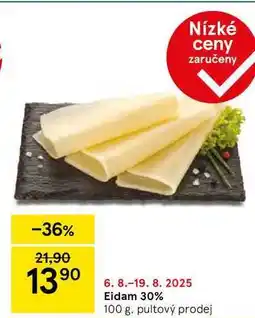 Tesco Eidam 30%, 100 g nabídka