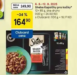 Tesco Sheba Kapsičky pro kočky, 12x 85 g nabídka