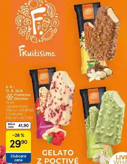 Tesco Fruitisimo Zmrzlina vybrané druhy, 70 ml nabídka