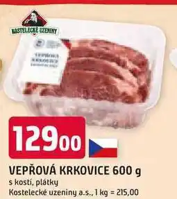 Trefa VEPŘOVÁ KRKOVICE 600 g s kostí, plátky nabídka