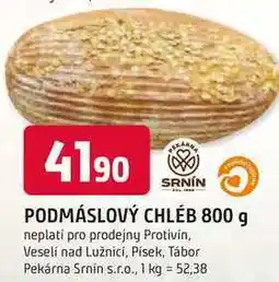 Trefa SRNÍN PODMÁSLOVÝ CHLÉB 800 g nabídka