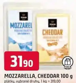 Trefa MOZZARELLA, CHEDDAR 100 g plátky, vybrané druhy nabídka