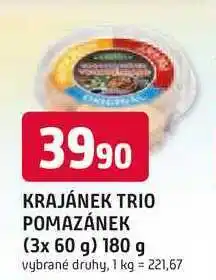 Trefa KRAJÁNEK TRIO POMAZÁNEK (3x 60 g) 180 g nabídka