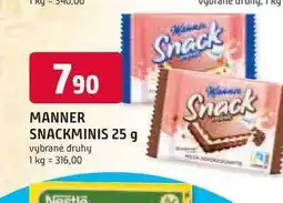 Trefa MANNER SNACKMINIS 25 g nabídka