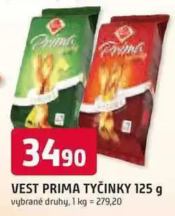 Trefa VEST PRIMA TYČINKY 125 g nabídka