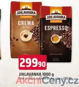 Trefa JIHLAVANKA 1000 g káva zrnková nabídka