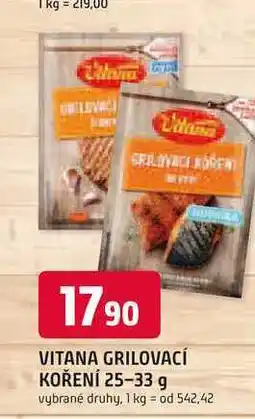 Trefa VITANA GRILOVACÍ KOŘENÍ 25-33 g nabídka