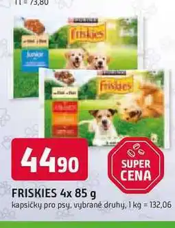Trefa FRISKIES 4x 85 g kapsičky pro psy nabídka