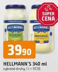 Trefa Hellmann's majonéza, tatarská omáčka 340ml, vybrané druhy nabídka